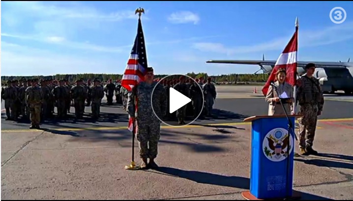 Amerikāņu desants Rīgā. (ASV soldiers comes to Latvia)