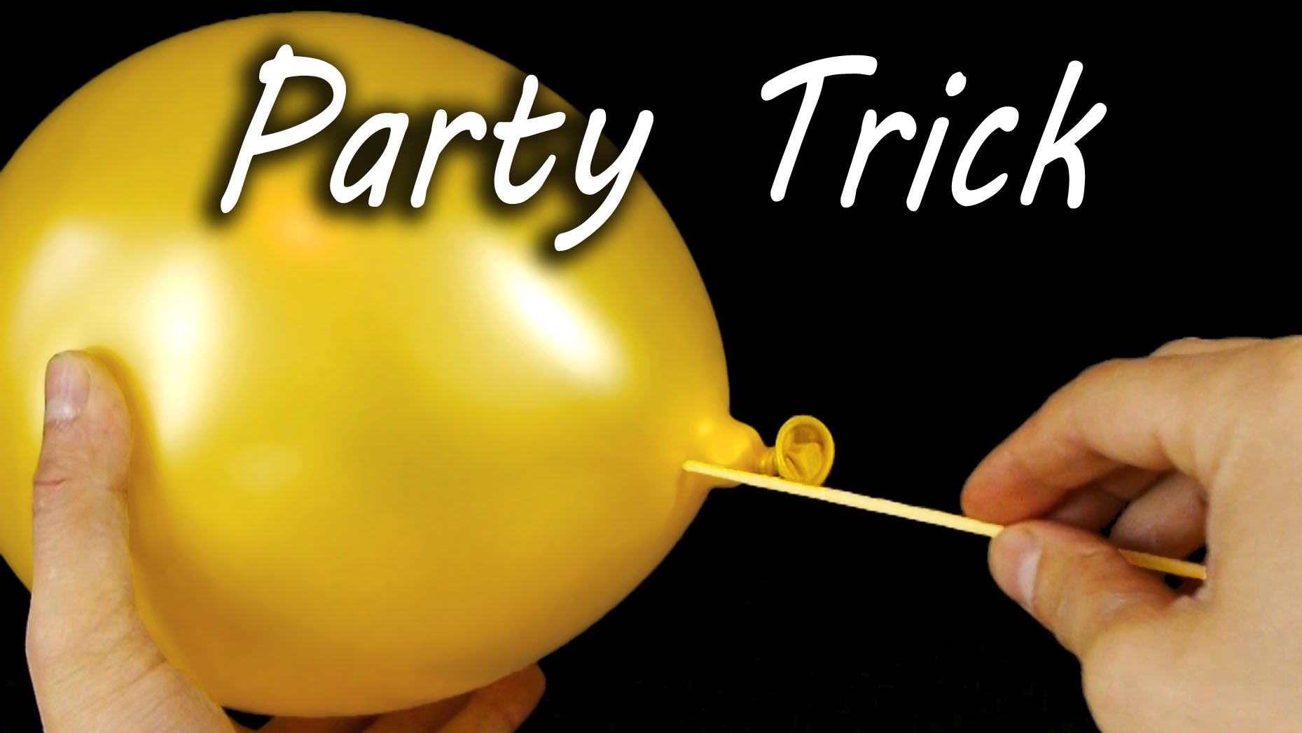 VIDEO: Neticami! Kā cauri balonam izdurt koku, lai tas nepārsprāgtu!? (Amazing Balloon Skewer Party Trick)