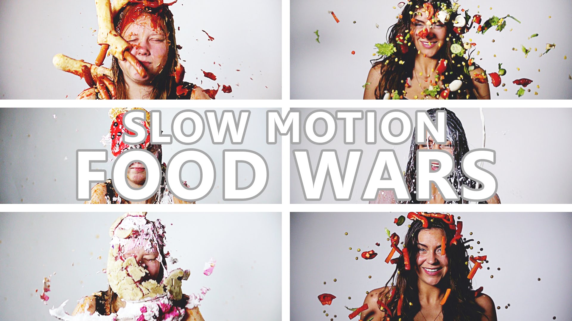 VIDEO: Super! Latvieša veidots video – “Ēdienu kari” palēninājumā! (Slow motion food wars)