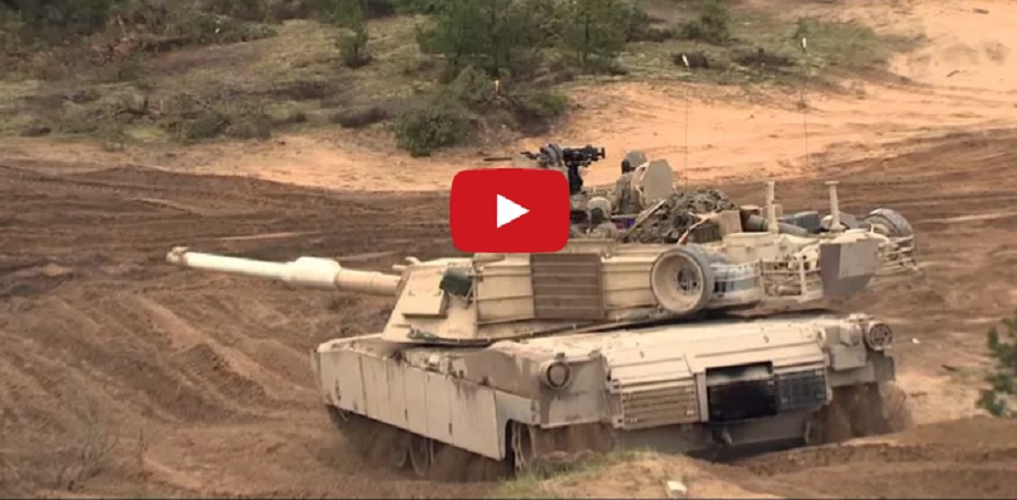 VIDEO: Latvijā plosās ASV “Abrams” tanki! (ASV Abrams battle tanks in Latvia!)
