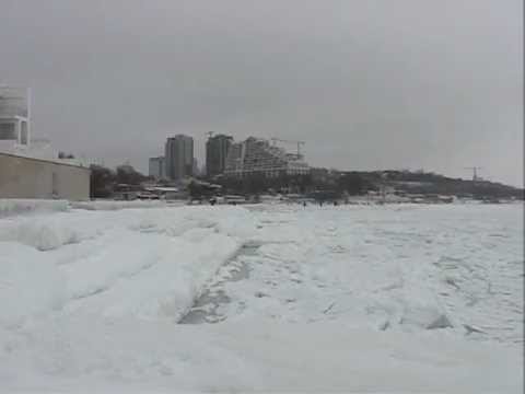 VIDEO: Dīvaina skaņa no jūras ledus! (Akward sound from sea ice!)
