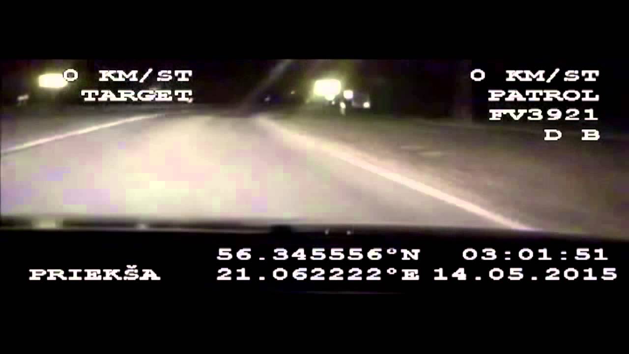 VIDEO: Valsts policija publiskojusi spraigu pakaļdzīšanās video: Ar zagtu Toyota Corolla Verso bēg no Liepājas līdz Nīcai!