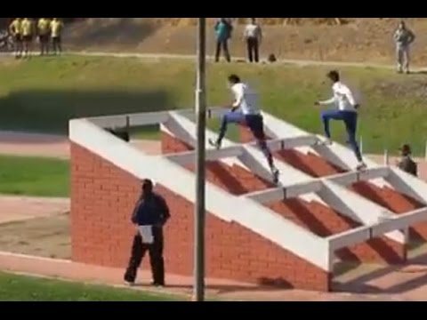 VIDEO: Tikmēr Čīlē kareivji rāda klasi! Lūk tas ir ātrums! (What An Amazing Obstacle Race in CHILE!)