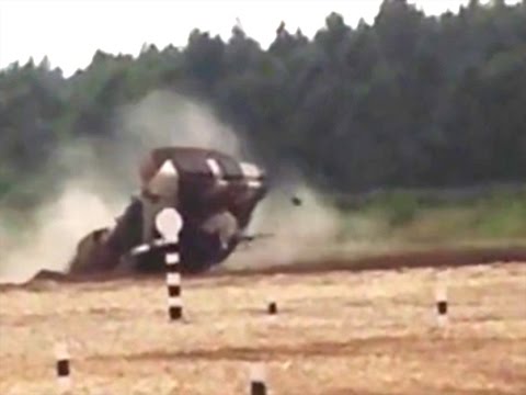 VIDEO: Tanku biatlons Krievijā? (Один танк утонул, другой перевернулся — Танковый биатлон 2015)