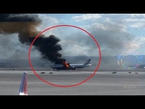 VIDEO: Karsta ziņa! Vakar pirms lidojuma Lasvegasā aizdegas lidmašīna, kas pilna ar pasažieriem! ([MULTI ANGLE] British Airways Plane on Fire at McCarran Airport, Las Vegas)