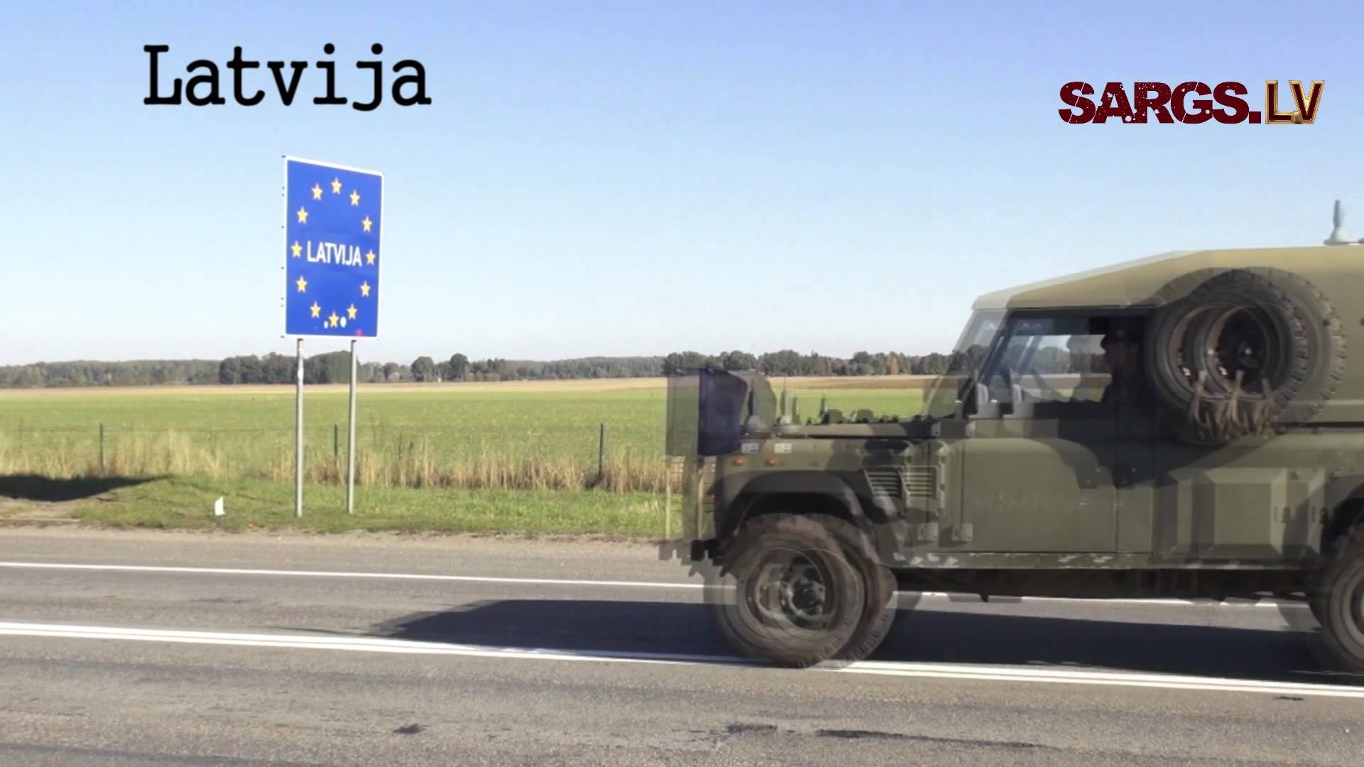 VIDEO: No Lietuvas Latvijā iebrauc iespaidīga kara tehnika!