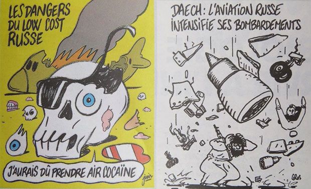 “Charlie Hebdo” joko par Krievijas aviokatastrofu! Krievijā – sašutums un apvainošana zaimošanā!
