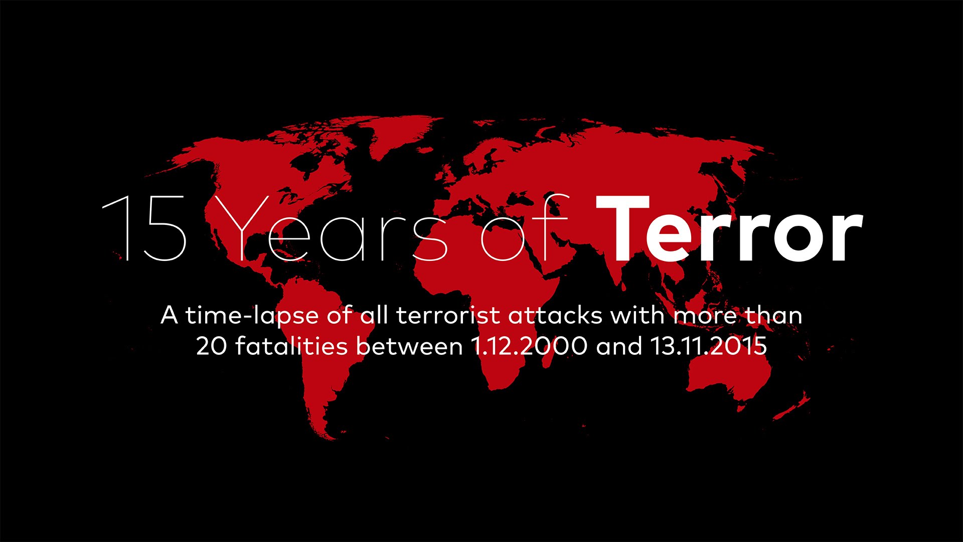 VIDEO: 15 gadu laikā piedzīvotie terorakti skaitļos un uz kartes!