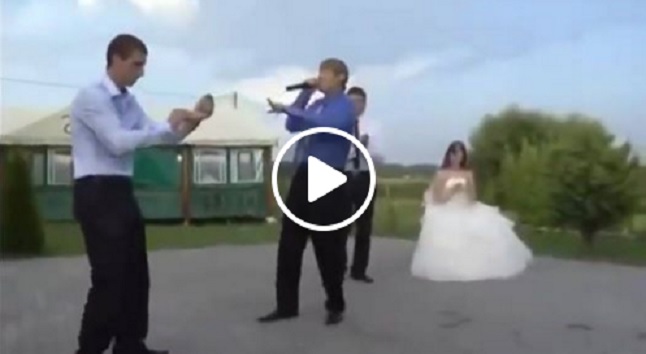VIDEO: Kad kāzu viesi ir gatavi pieņemt izaicinājumu, tad notiek šis…