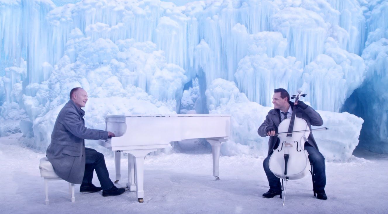 Зима музыка автор. Группа the Piano guys. Рояль в снегу. Пианино в зимнем лесу. Рояль на льдине.