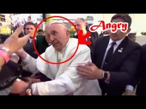 VIDEO: Oho, reti kadri! Arī Romas pāvests Francisks dusmojas!