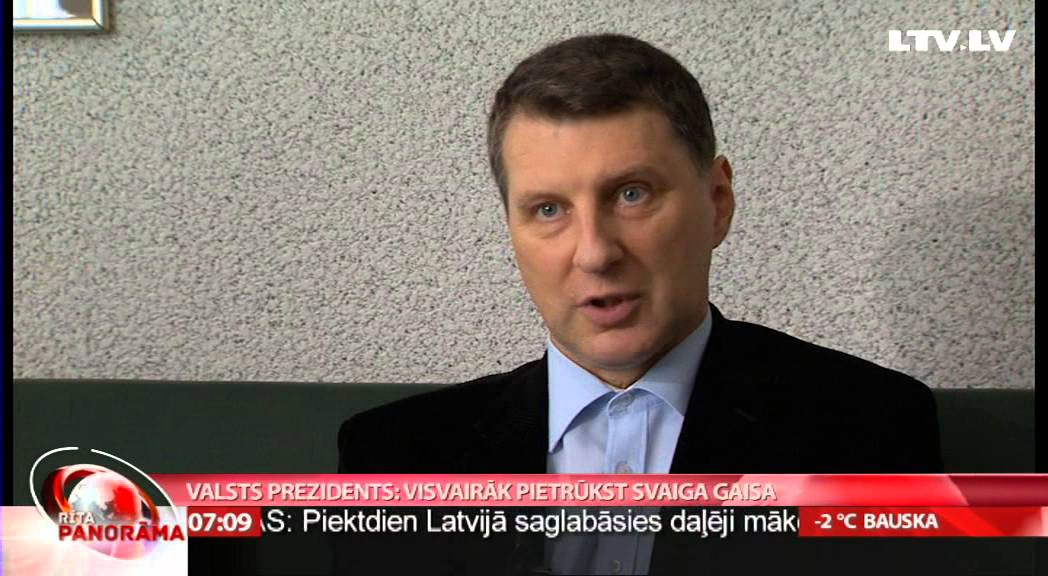 VIDEO: Pirmā intervija ar valsts prezidentu Raimondu Vējoni, atstājot slimnīcu..