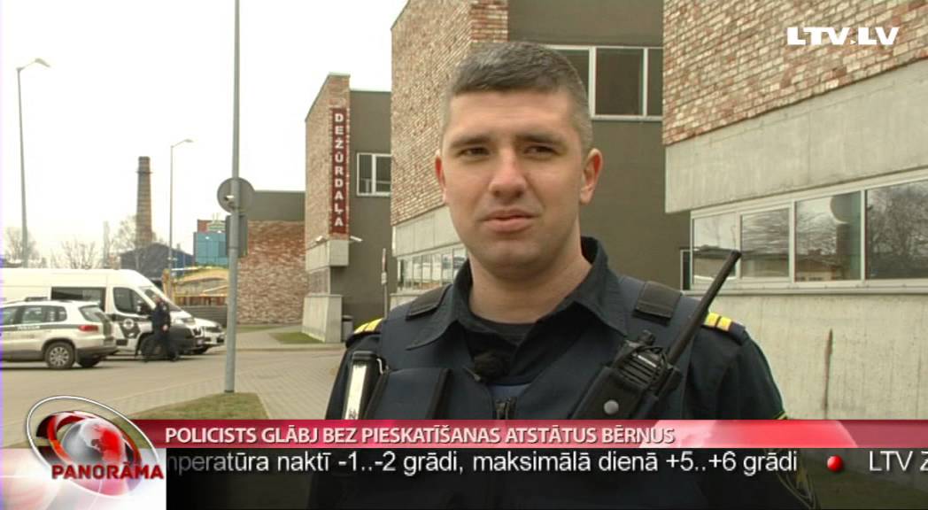 VIDEO: Latvijas Televīzijas intervija ar policistu, kas izglāba bez uzraudzības atstātus bērnus!