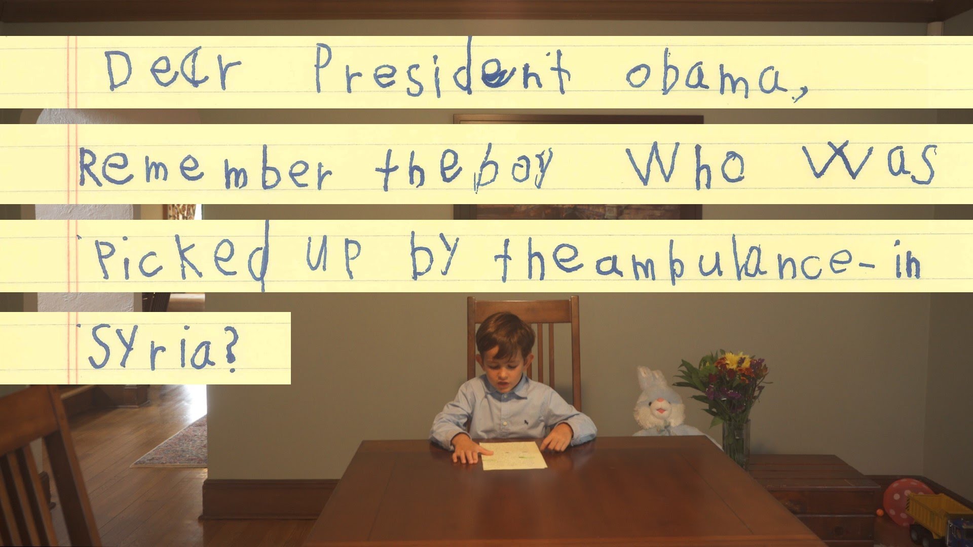 VIDEO: Aizkustinoša sešgadīgā Aleksa vēstule ASV prezidentam Obamam!
