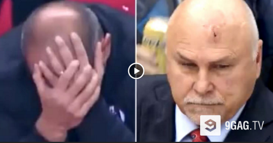 VIDEO: Lūk, kāda ir atšķirība starp futbola un hokeja treneriem! Lieliski!