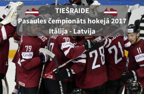 VIDEO TIEŠRAIDE: LATVIJA : ITĀLIJA | Pasaules čempionāts hokejā 2017