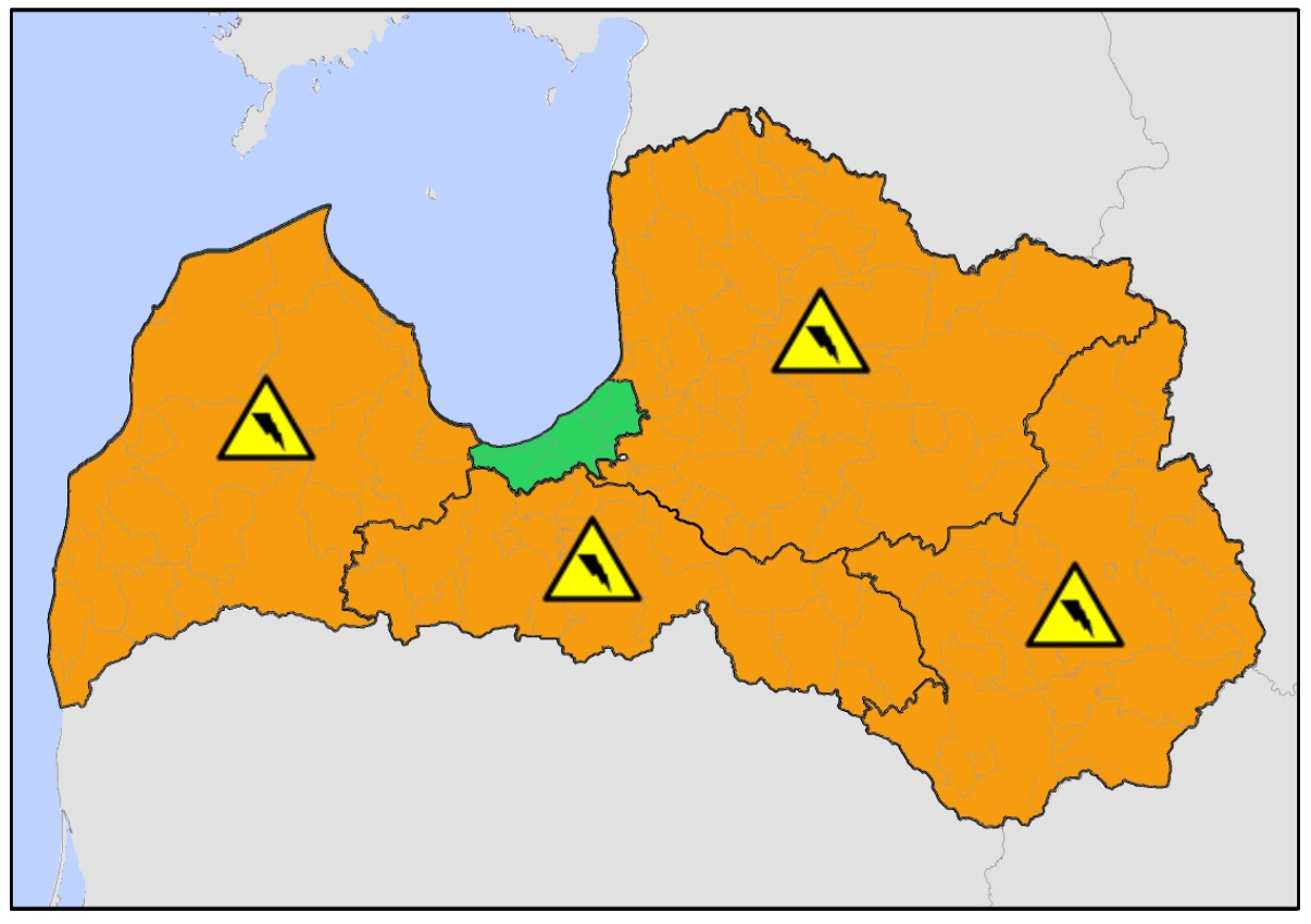 BRĪDINĀJUMS: Latvijā sinoptiķi izplata ORANŽO brīdinājumu! Laika apstākļi kļūst bīstami!