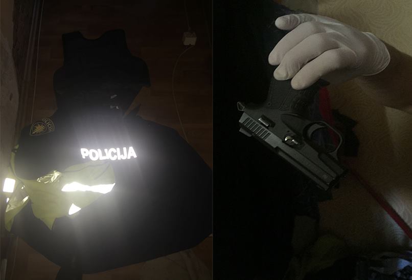 FOTO: Vecmīlgrāvī apšaudē 2 cietušie! Policija pie šāvēja atrod ieročus, policista formu, maskas…